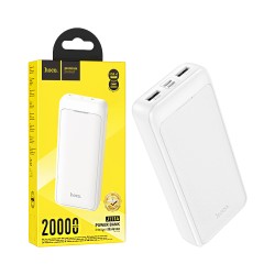 Hoco Power Bank J111A Smart charge with 2 Ports Output USB 20000mAh White Hoco Power Bank J111A Smart charge with 2 Ports Output USB 20000mAh White