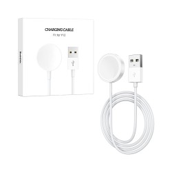 Carregador Sem Fio Hoco Para Y15 Sports Smartwatch 83cm Branco Carregador Sem Fio Hoco Para Y15 Sports Smartwatch 83cm Branco