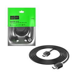 Cabo HDMI Hoco US08 2,0 4k HD para computador 3m Preto Cabo HDMI Hoco US08 2,0 4k HD para computador 3m Preto