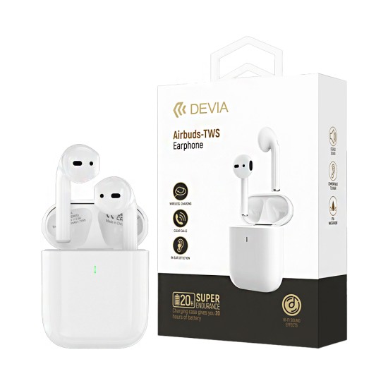 Devia True Wireless Earbuds EM053 White