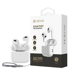 Auscultadores True Sem Fio Devia EM410 Pro 3 Branco Auscultadores True Sem Fio Devia EM410 Pro 3 Branco