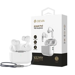 Auscultadores True Sem Fio Devia EM058 Pro 2 Branco Auscultadores True Sem Fio Devia EM058 Pro 2 Branco