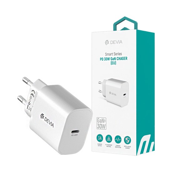 Devia Adapter RCE-30005CL Smart Series Type-C PD 30W GAN White