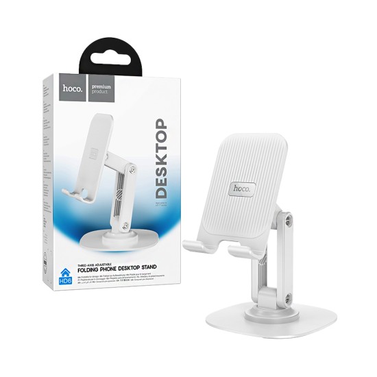 Suporte de Mesa Hoco HD6 Winner para Smartphone Branco Suporte de Mesa Hoco HD6 Winner para Smartphone Branco