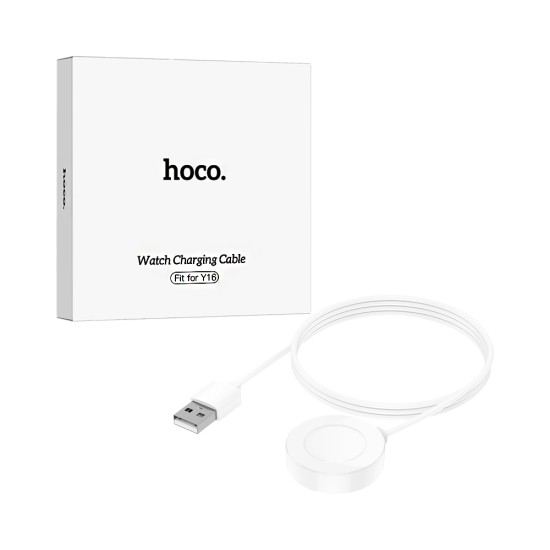 Hoco Wireless Charger for Y16 Sports Smartwatch 84cm White