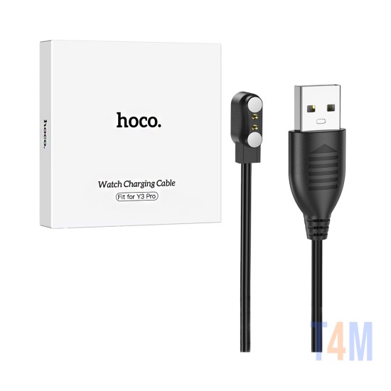 Hoco Wireless Charger for Y3 Pro Sports Smartwatch Black