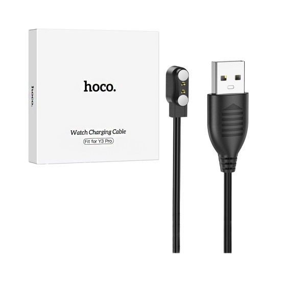 Hoco Wireless Charger for Y3 Pro Sports Smartwatch Black