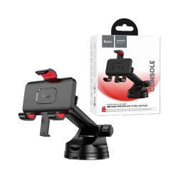 Suporte de Telefone para Carro Hoco H22 Dragon Braçadeira Automática Vermelho e Preto Suporte de Telefone para Carro Hoco H22 Dragon Braçadeira Automática Vermelho e Preto
