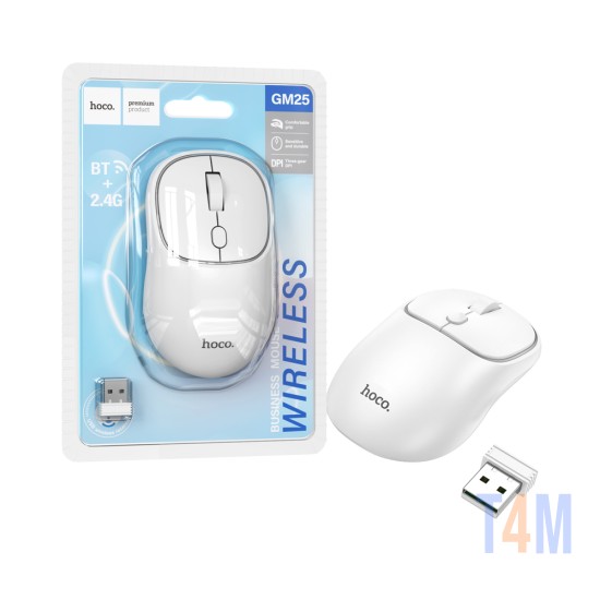 Hoco Wireless Mouse GM25 Royal 2.4GHz Space White