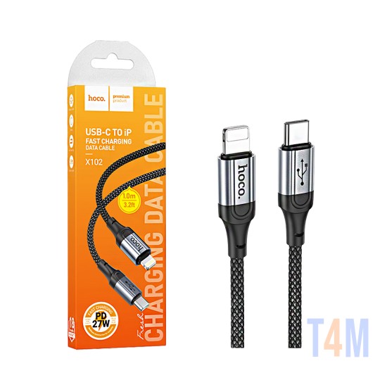 Hoco Cable X102 Fresh Type-C to Lightning 27W 1M Black