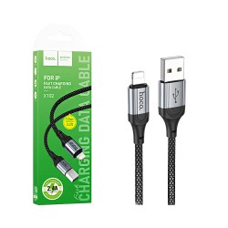 Hoco Cable X102 Fresh Lightning 2.4A 1m Black Hoco Cable X102 Fresh Lightning 2.4A 1m Black