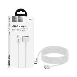 Cabo de Carregamento Magnético Hoco X103 Type-C para Magsafe 3 para Macbook 2m Branco Cabo de Carregamento Magnético Hoco X103 Type-C para Magsafe 3 para Macbook 2m Branco
