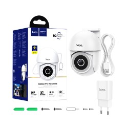 Câmara de Vigilância Hoco D2 Outdoor PTZ HD 3MP Branco Câmara de Vigilância Hoco D2 Outdoor PTZ HD 3MP Branco