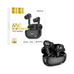 Auscultadores True Sem Fio Hoco EW60 Plus Norman ANC+ENC Redução de Ruído Preto Auscultadores True Sem Fio Hoco EW60 Plus Norman ANC+ENC Redução de Ruído Preto