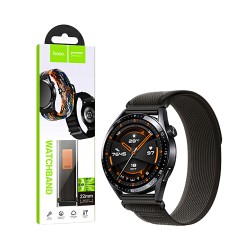 Hoco Nylon Bracelet WH04 Belle series Loop 22mm Black with Gray Hoco Nylon Bracelet WH04 Belle series Loop 22mm Black with Gray