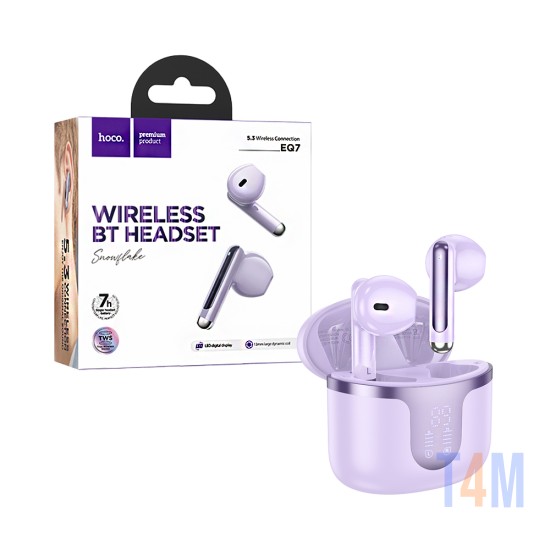 Hoco True Wireless Earbuds EQ7 Snowflake Purple