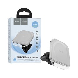 Suporte de Telefone para Carro Magnético Hoco H42 Crystal para saída de Ar Cinza Suporte de Telefone para Carro Magnético Hoco H42 Crystal para saída de Ar Cinza