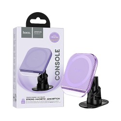 Suporte de Telefone para Carro Magnético Hoco H43 Crystal para Painel Roxo Romântico Suporte de Telefone para Carro Magnético Hoco H43 Crystal para Painel Roxo Romântico