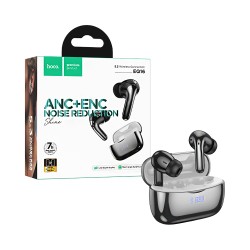 Auscultadores True Sem Fio Hoco EQ16 Shine ANC+ENC Redução de Ruído Esmalte Preto Auscultadores True Sem Fio Hoco EQ16 Shine ANC+ENC Redução de Ruído Esmalte Preto