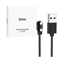 Carregador Sem Fio Hoco para Y20 Sports Smartwatch Preto Carregador Sem Fio Hoco para Y20 Sports Smartwatch Preto