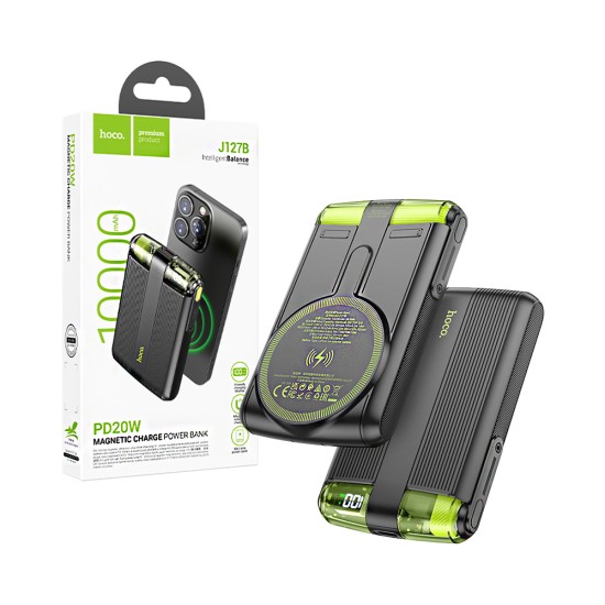 Power Bank Magnético Hoco J127B Mecha PD20W 10000mAh Preto