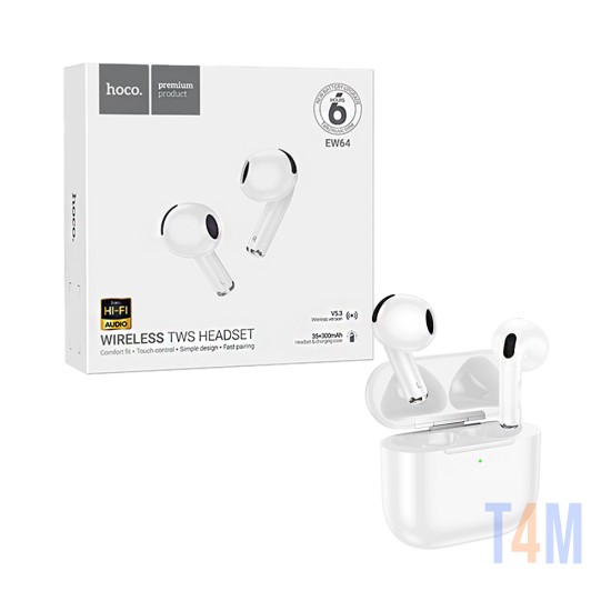 Hoco True Wireless Earbuds EW64 White