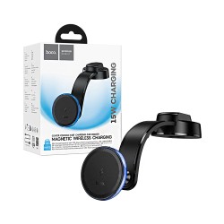 Suporte de Telefone para Carro Magnético Hoco HW25 Neon com Carregamento sem fio para Painel Preto Suporte de Telefone para Carro Magnético Hoco HW25 Neon com Carregamento sem fio para Painel Preto