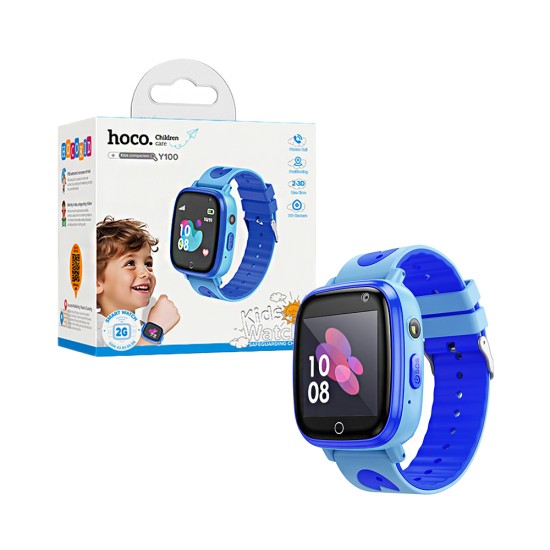 Smartwatch Hoco Y100 para crianças 1,44" (versão de chamada) Azul