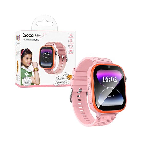 Smartwatch Hoco Y101 4G para crianças 1,83" (versão de chamada) Rosa