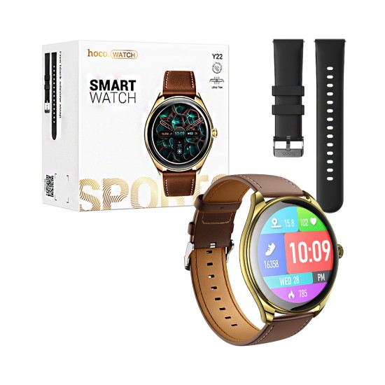 Smartwatch Hoco Y22 1,43" (versão de chamada) Dourado Champanhe