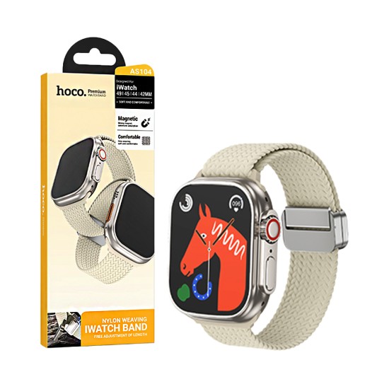 Bracelete de Nylon con Fivela Magnética Hoco AS104 para iWatch (42/44/45/49mm) cor estrela