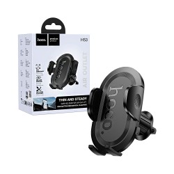 Suporte de Telefone para Carro Hoco H53 Brusco para saída de Ar Preto Suporte de Telefone para Carro Hoco H53 Brusco para saída de Ar Preto