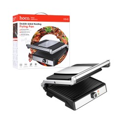 Frigideira elétrica Hoco HE40 com aquecimento duplo antiaderente e sem fumaça Prata Frigideira elétrica Hoco HE40 com aquecimento duplo antiaderente e sem fumaça Prata