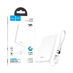 Power Bank Hoco J140 Tony con cable bidireccional Tipo-C a Tipo-C PD20W 5000mAh Blanco