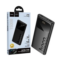 Hoco Power Bank J144 Hymn with 2 Ports Output USB 15000mAh Black Hoco Power Bank J144 Hymn with 2 Ports Output USB 15000mAh Black