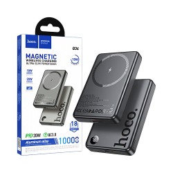Hoco Magnetic Power Bank Q34 Clever PD20W 10000mAh Metallic Gray Hoco Magnetic Power Bank Q34 Clever PD20W 10000mAh Metallic Gray