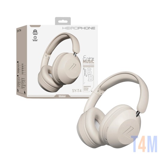 Wireless Headphones SY-T4 Enjoy Music Wheat