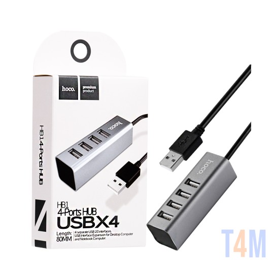 Adaptador Hoco HB1 USB para 4USB 2.0 80cm Manchar