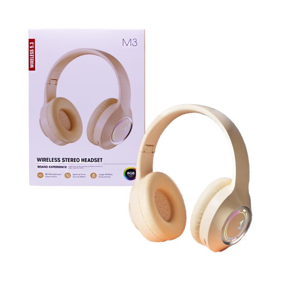 Wireless Headphones M3 Beige