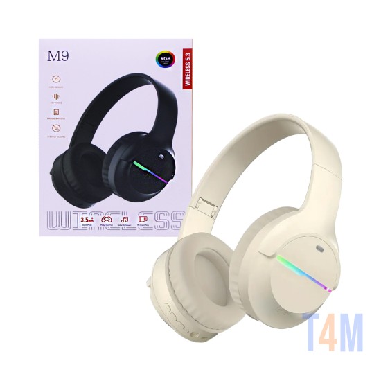 Wireless Headphones M9 Beige