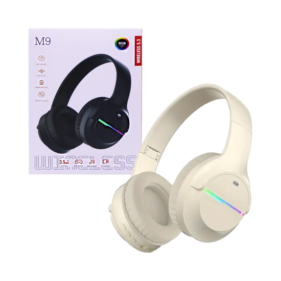 Wireless Headphones M9 Beige