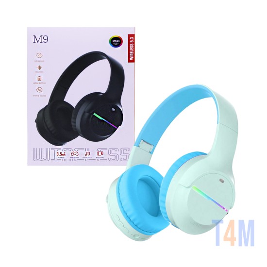 Wireless Headphones M9 Blue