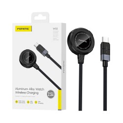 Carregador Sem Fio Foneng W02 para Apple iwatch 2,5M 1m Preto