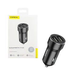 Carregador de carro Foneng C08 Porta Dupla 2,4A Preto Carregador de carro Foneng C08 Porta Dupla 2,4A Preto