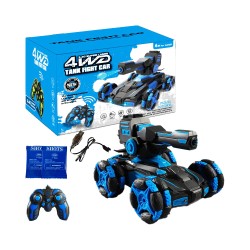 Tanque de Batalha com Bomba de água JJRC Q159 com controle remoto e efeitos sonoros Azul Tanque de Batalha com Bomba de água JJRC Q159 com controle remoto e efeitos sonoros Azul
