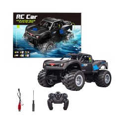 Caminhão Monstro Fora da Estrada JJRC Q156 4WD Amphibious Terra e Água Com Controle Remoto Azul Caminhão Monstro Fora da Estrada JJRC Q156 4WD Amphibious Terra e Água Com Controle Remoto Azul