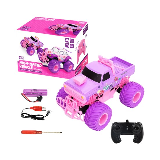 Carro de acrobacias de escalada Off-road JJRC Q157-A com controle remoto Roxo