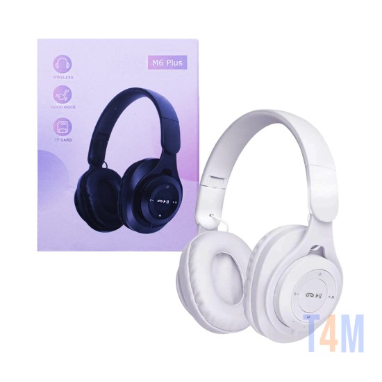 Wireless Headphones M6 Plus White