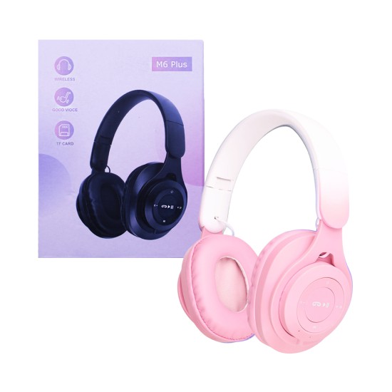 Wireless Headphones M6 Plus Pink