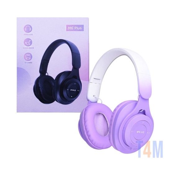 Auriculares Inalámbricos M6 Plus Púrpura